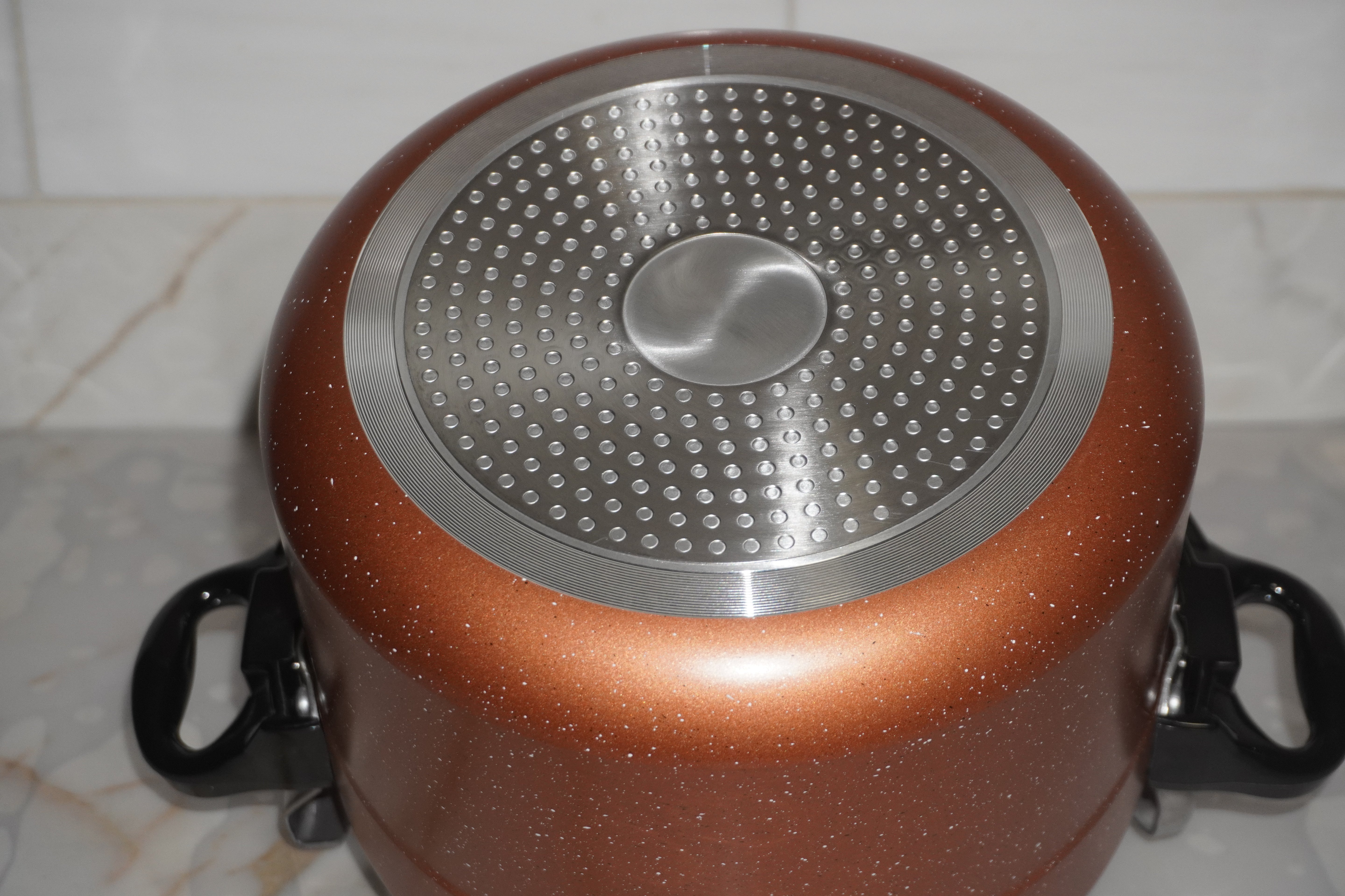 Aluminum Pressure Cooker 8L (Orange)