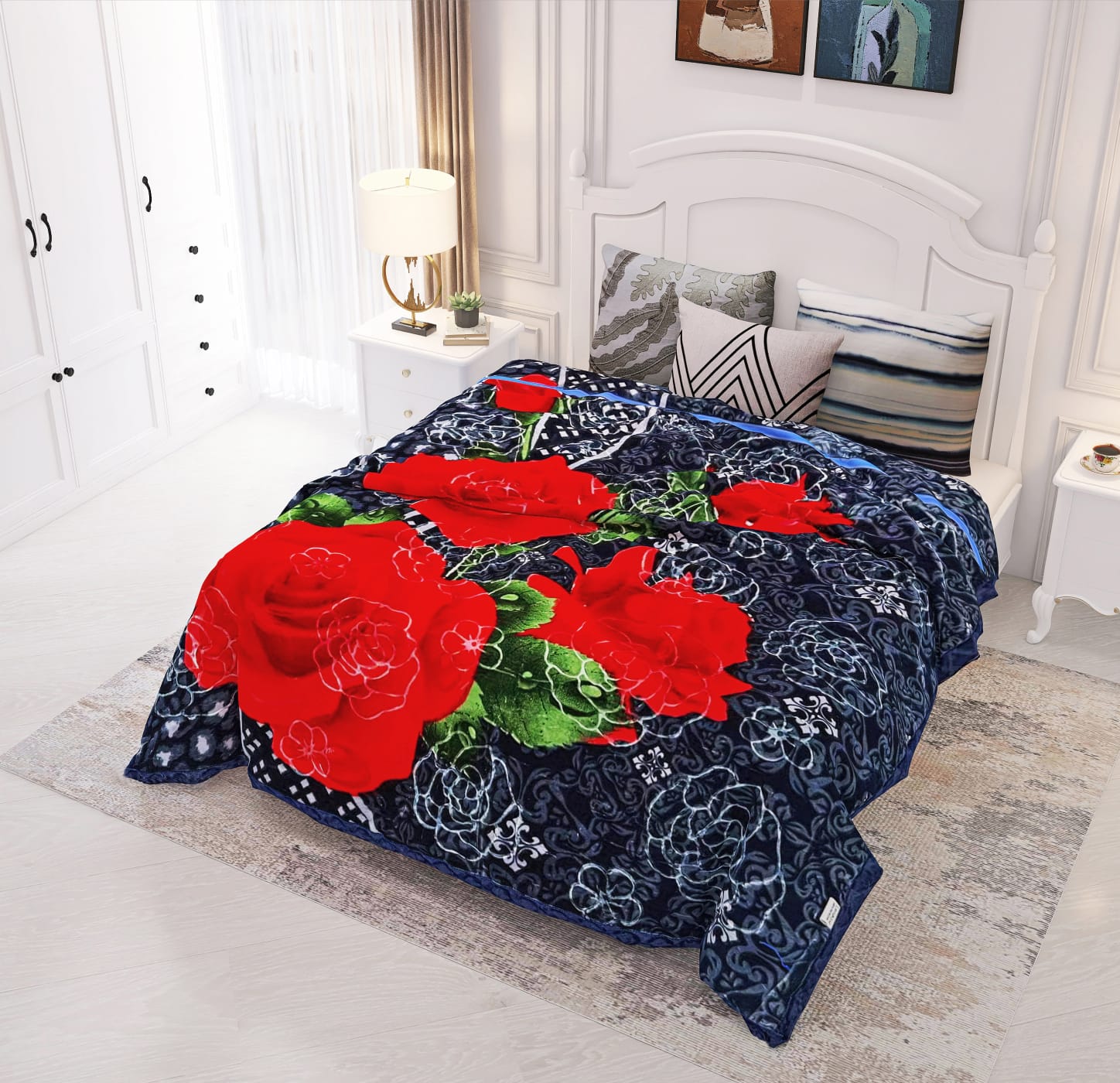 Logain Blanket (Navy Blue)