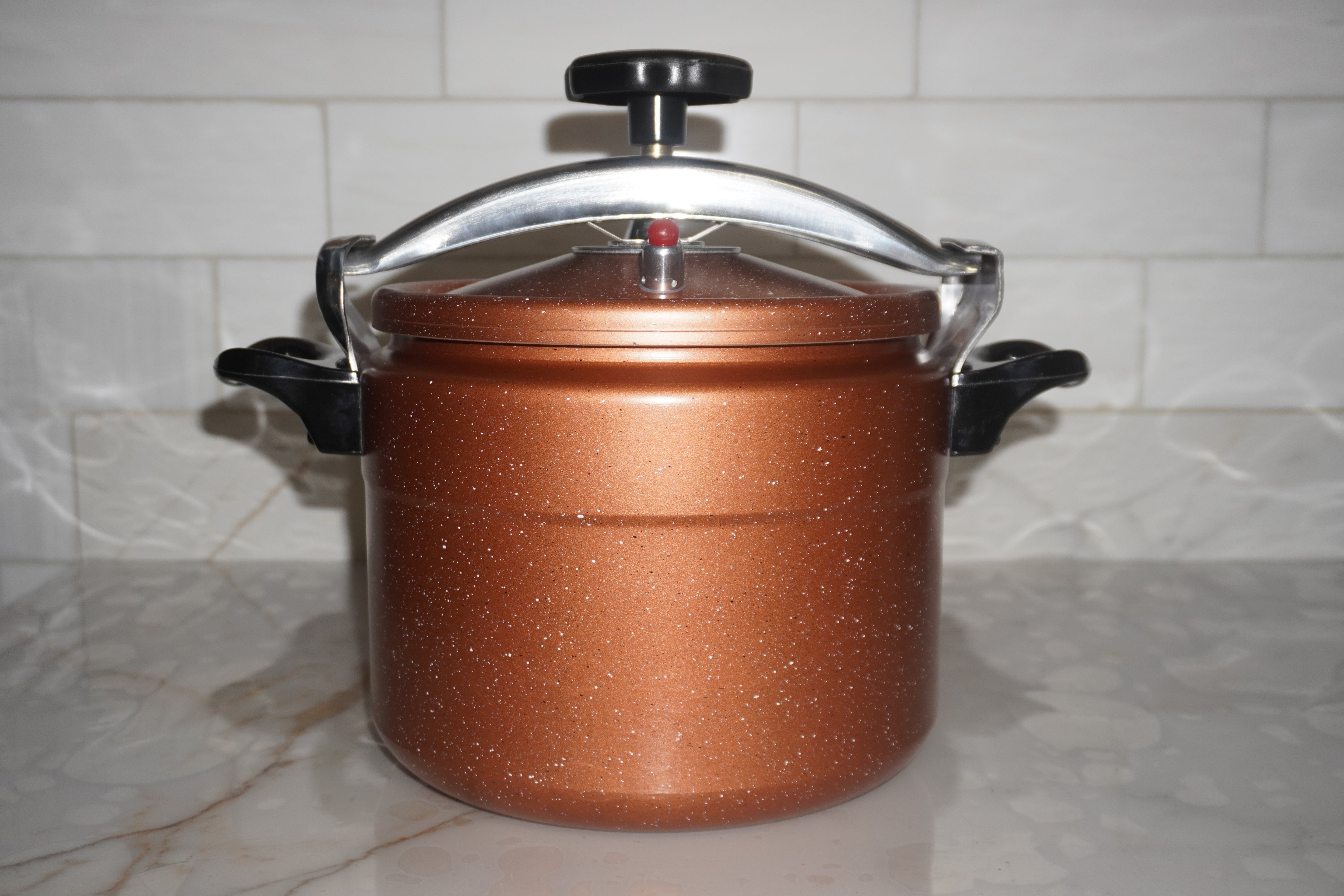 Aluminum Pressure Cooker 10L (Orange)
