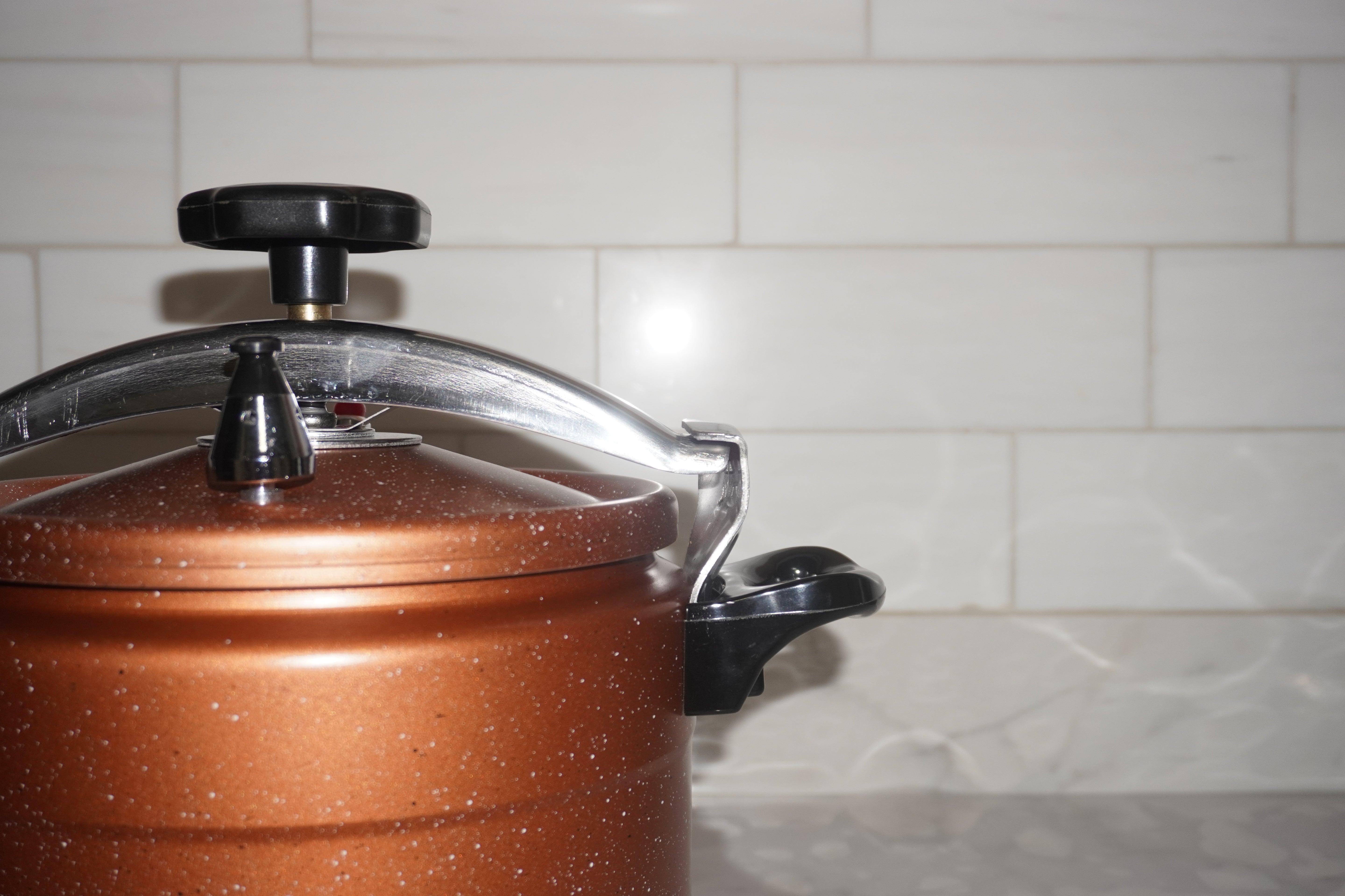 Aluminum Pressure Cooker 10L (Orange)