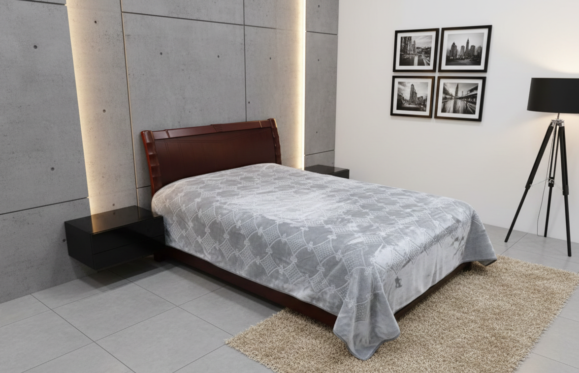 Rayyan Blanket (Silver gray)