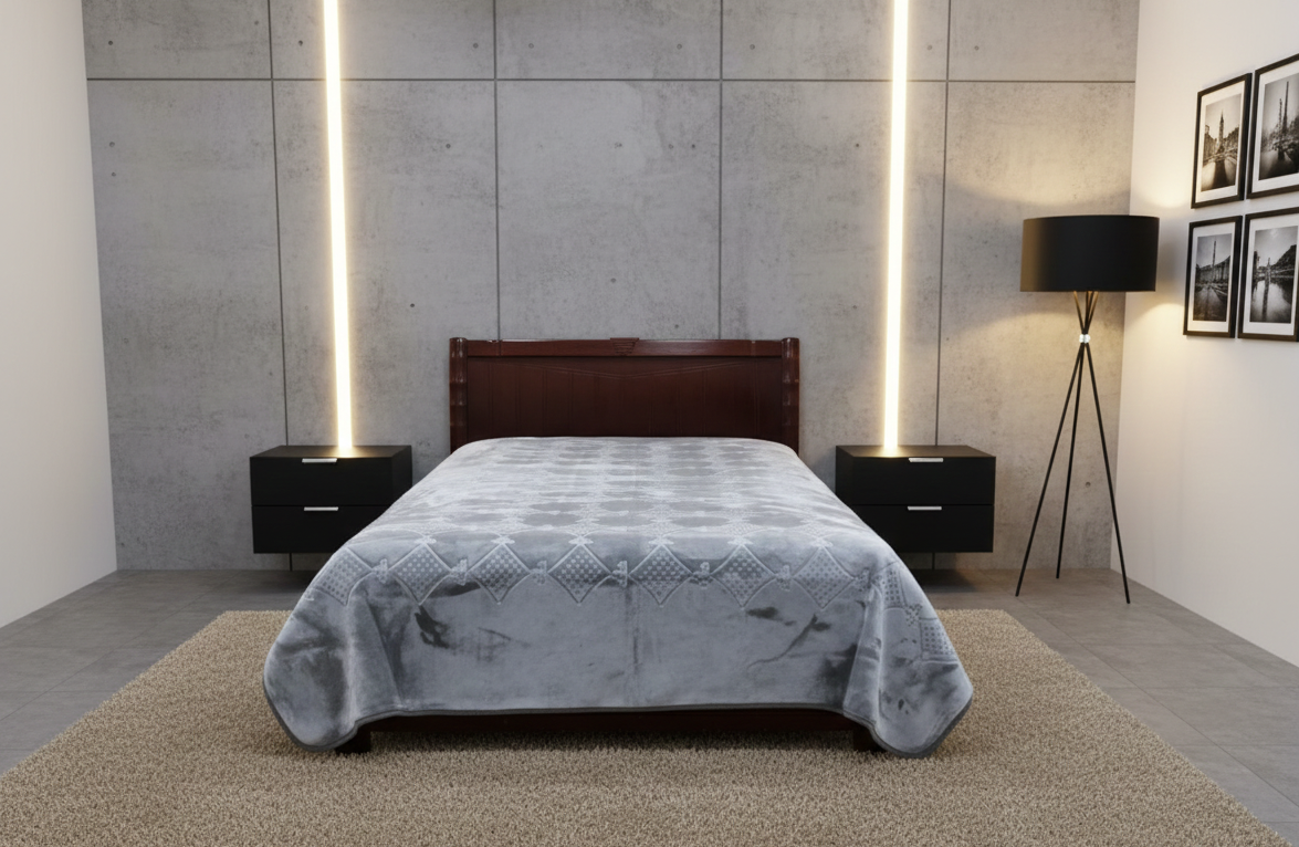 Rayyan Blanket (Silver gray)