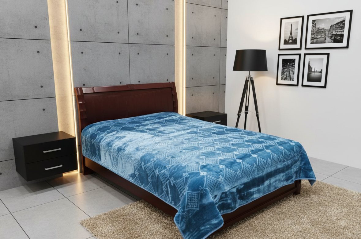 Rayyan Blanket (Light blue)