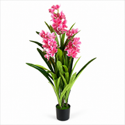 Artificial Pink Cymbidium Orchid Plant — 1.50m (4.9 ft)