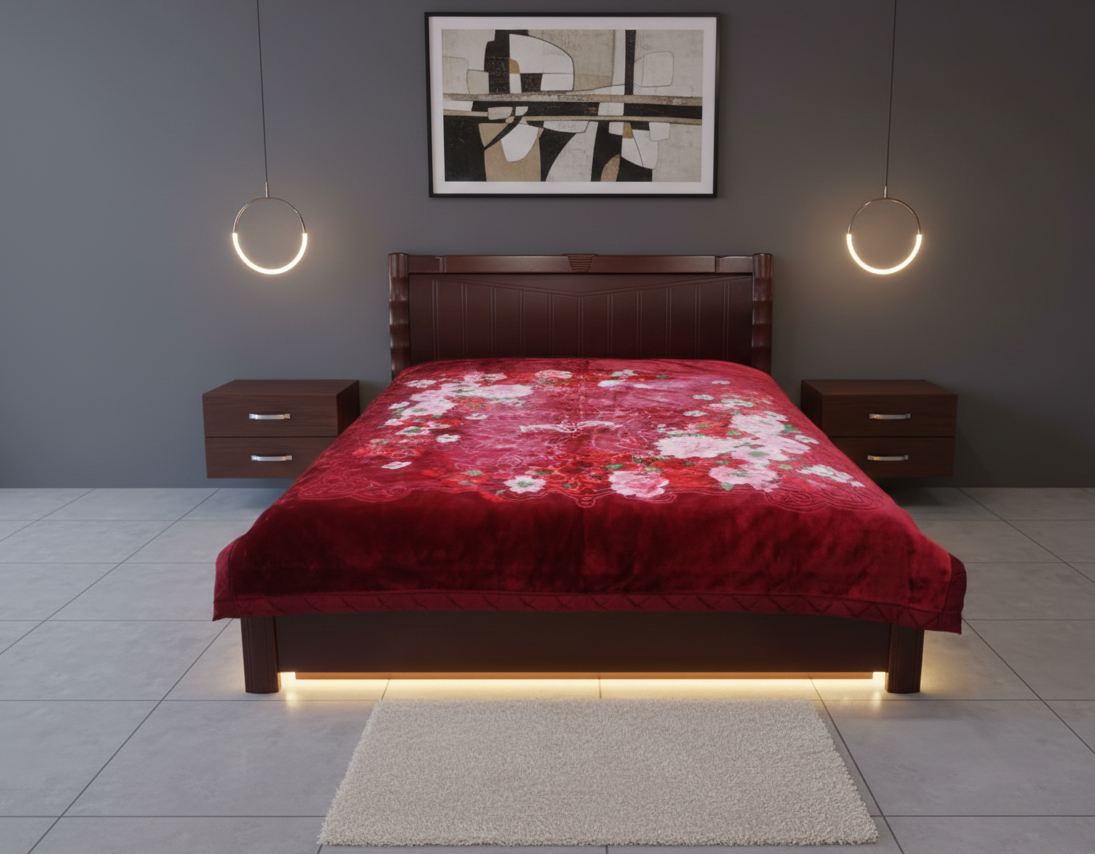 Istanbul-Blankets(Burgundy)